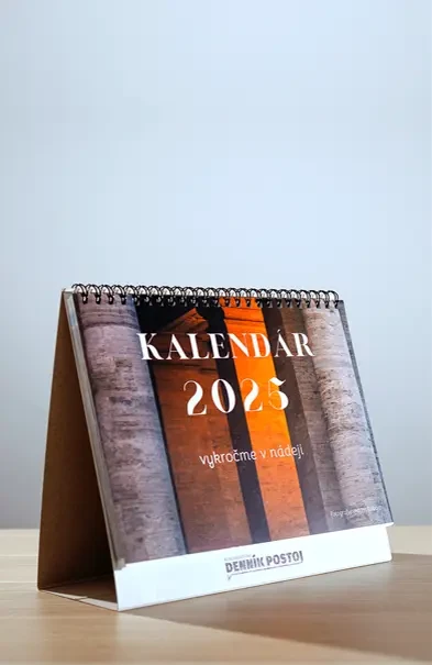 Kalendár 2025 - Vykročme v nádeji (stolový)
